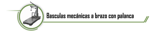 Basculas mecanicas a brazo con palanca